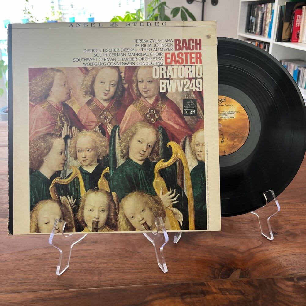 Bach Easter Oratorio BWV.249 LP Wolfgang Gonnenwein LP Angel S-1-36322 Germany